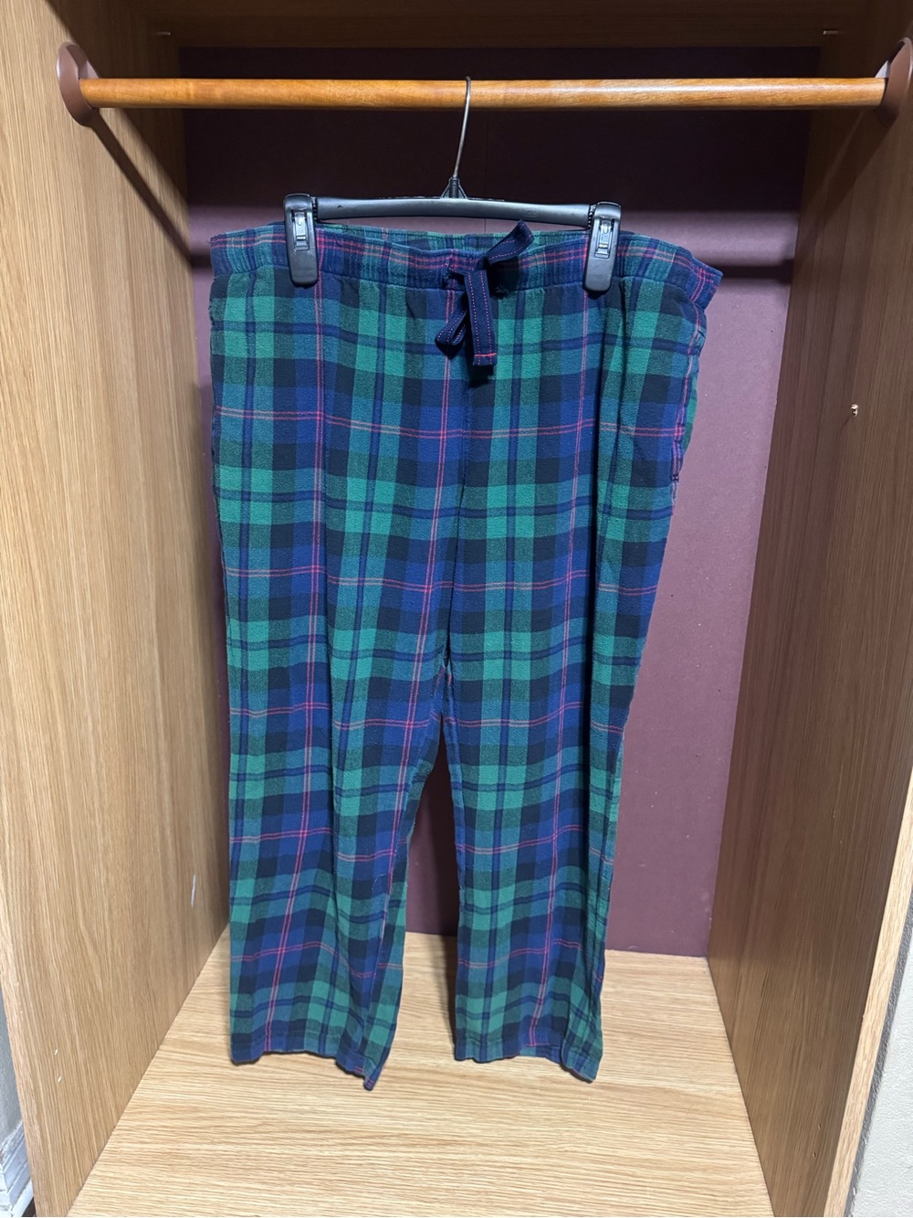 Old Navy Match the Fam Green Navy Plaid Pajama Pants XL